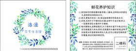 鲜花贺卡养护知识