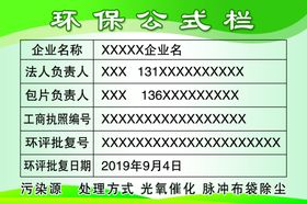 环保公示栏