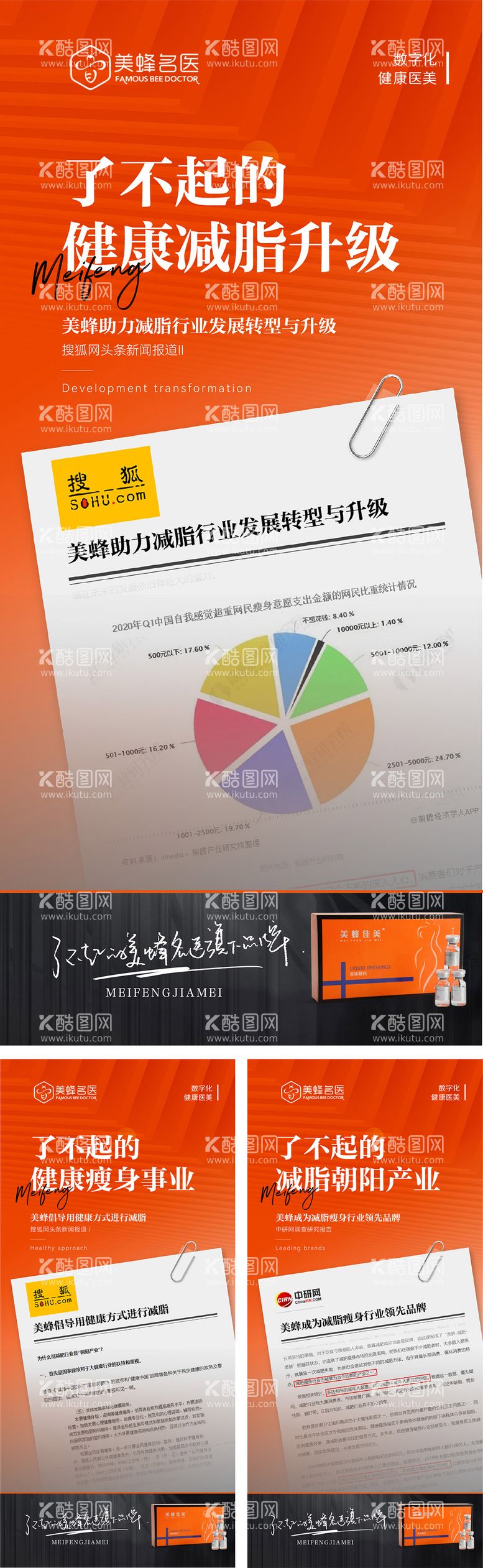 编号：49940011300856036110【酷图网】源文件下载-医美减脂推广海报