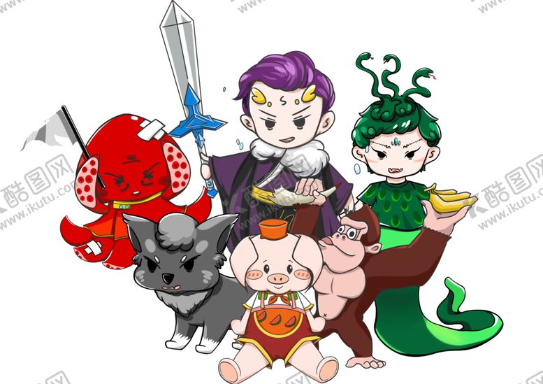 编号：84896607050449429547【酷图网】源文件下载-卡通动画人物