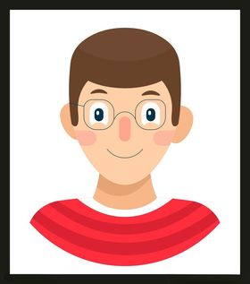 手绘男人男孩