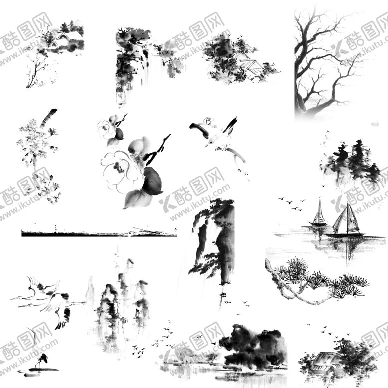 编号：15652509291725013658【酷图网】源文件下载-毛笔画