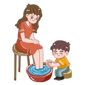 孝心免抠设计元素