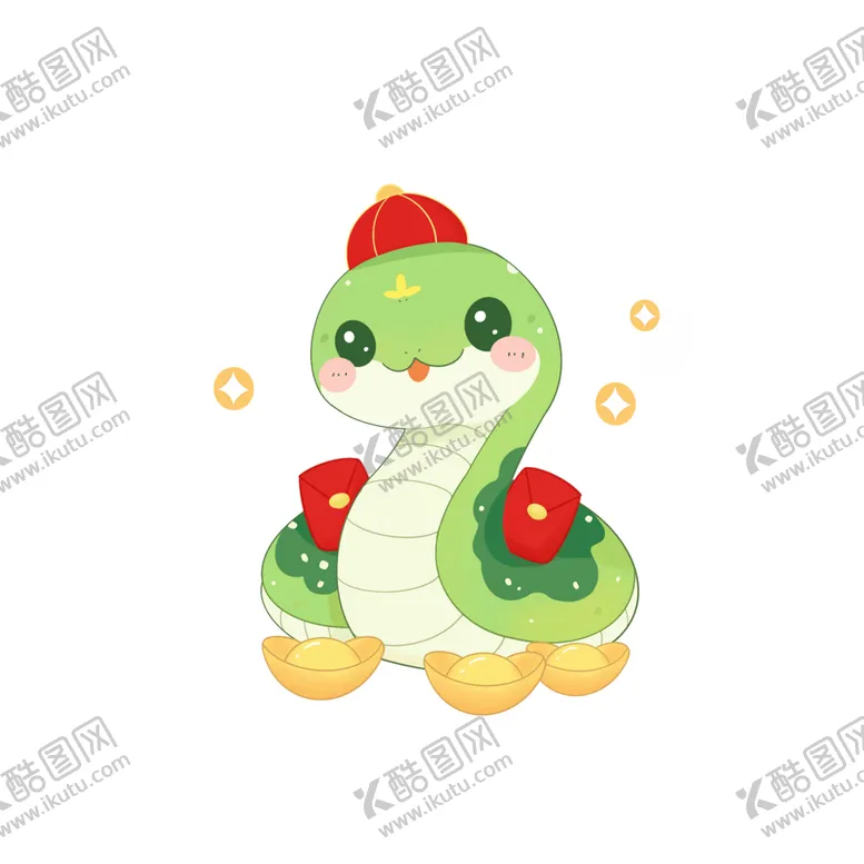 编号：54458501260512286418【酷图网】源文件下载-蛇年吉祥物插图