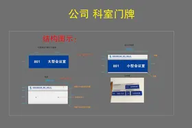 公司企业单位办公室门牌