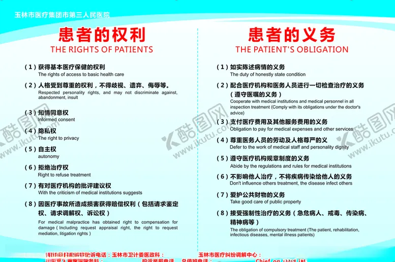 编号：29925706261434519232【酷图网】源文件下载-患者权利和义务