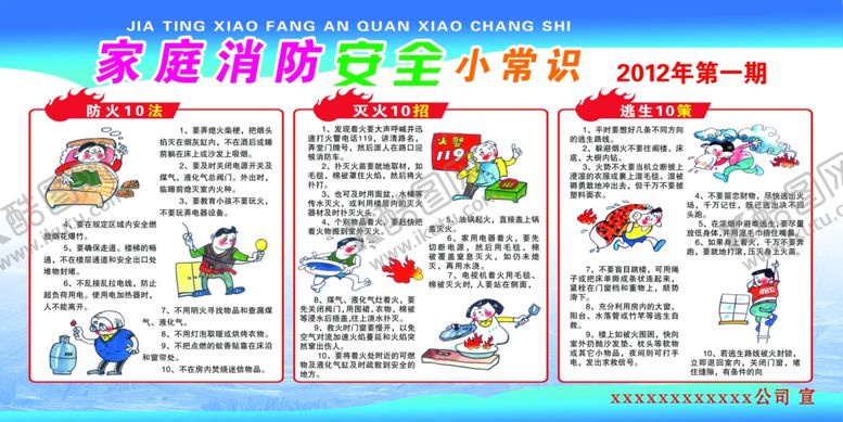 编号：93800907040542055970【酷图网】源文件下载-家庭消防安全小常识