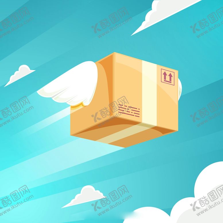 编号：75663807071757232671【酷图网】源文件下载-创意快递主题插画
