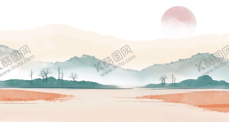 编号：58793004151617385800【酷图网】源文件下载-水墨山水