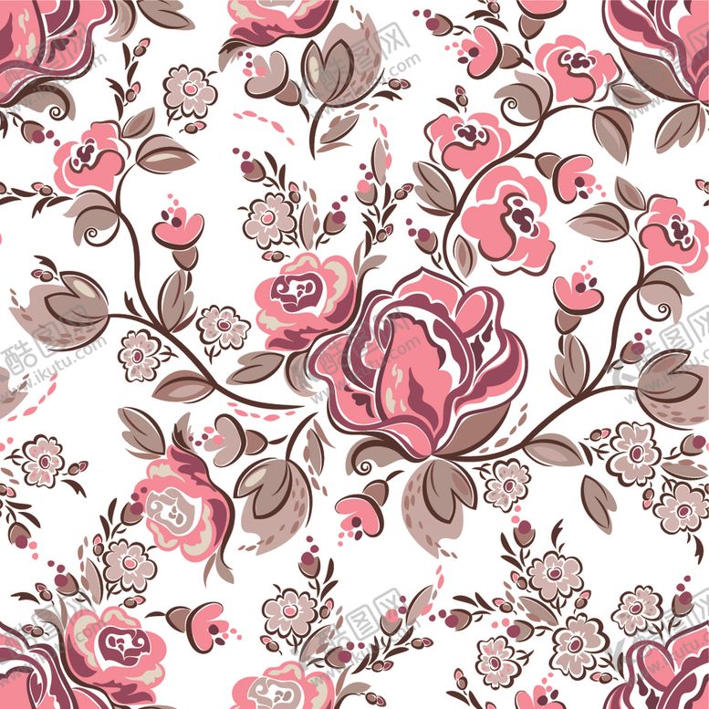 编号：67621207040234309855【酷图网】源文件下载-印花数码印花玫瑰花油画