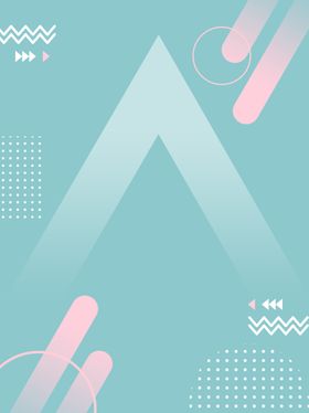 创造营2粉绿色倒三角元素背景