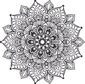 曼陀罗花纹