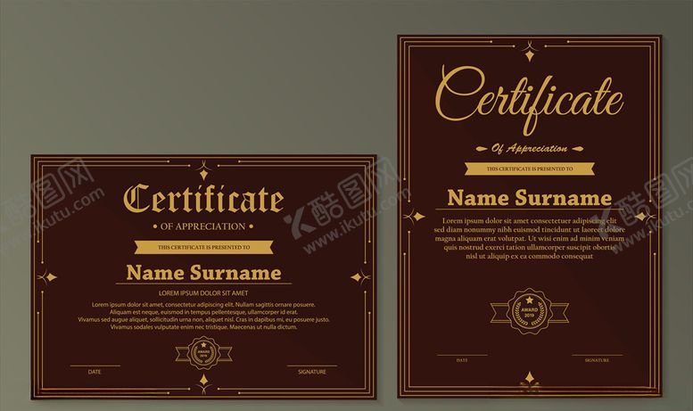 编号：71178509221947365629【酷图网】源文件下载-证书