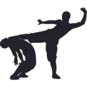 武术格斗剪影中国功夫动作轮廓人物轮廓