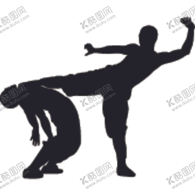 编号：81838904191300043518【酷图网】源文件下载-武术格斗剪影