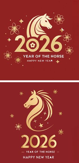 2026龙年喜庆装饰图案