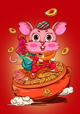 鼠年插画