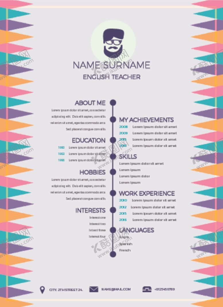 编号：13209509292129326128【酷图网】源文件下载-简历模板设计