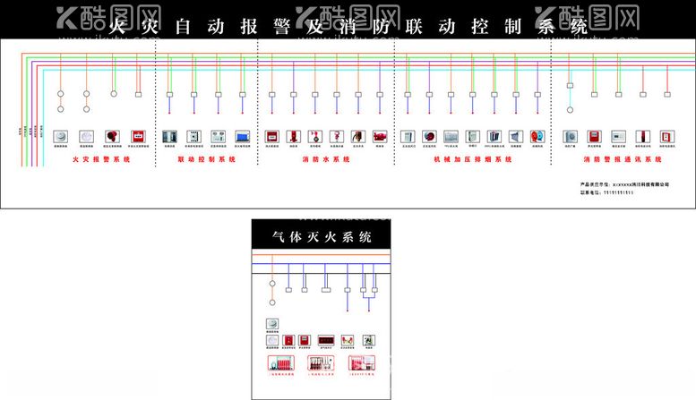 编号：40763112121730598671【酷图网】源文件下载-火灾报警控制图