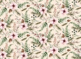 水彩花朵创意图案