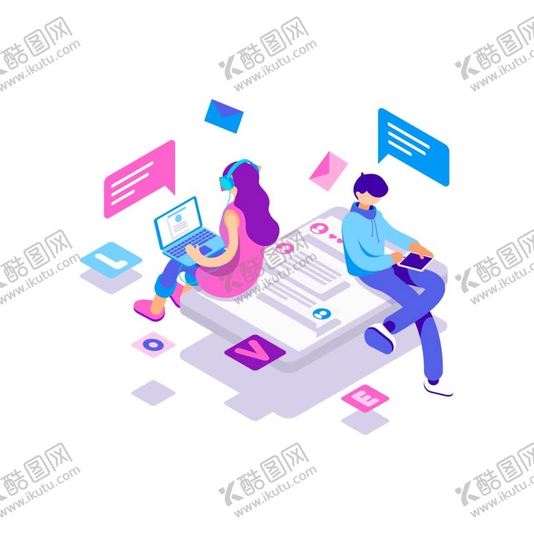 编号：46123809170723565726【酷图网】源文件下载-办公人物插画