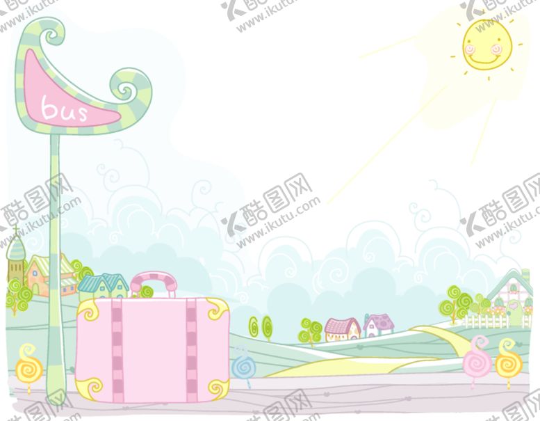 编号：64123512071744583457【酷图网】源文件下载-卡通水彩画