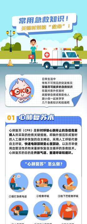 急救知识插画长图