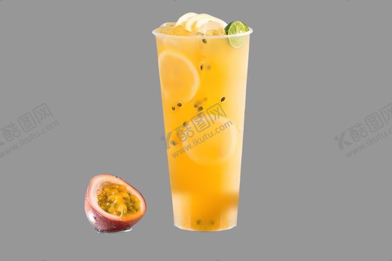 编号：31578901270452447942【酷图网】源文件下载-青柠百香果饮料免抠