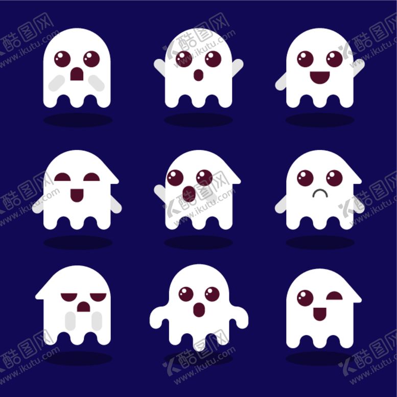 编号：90526612100838379091【酷图网】源文件下载-卡通幽灵