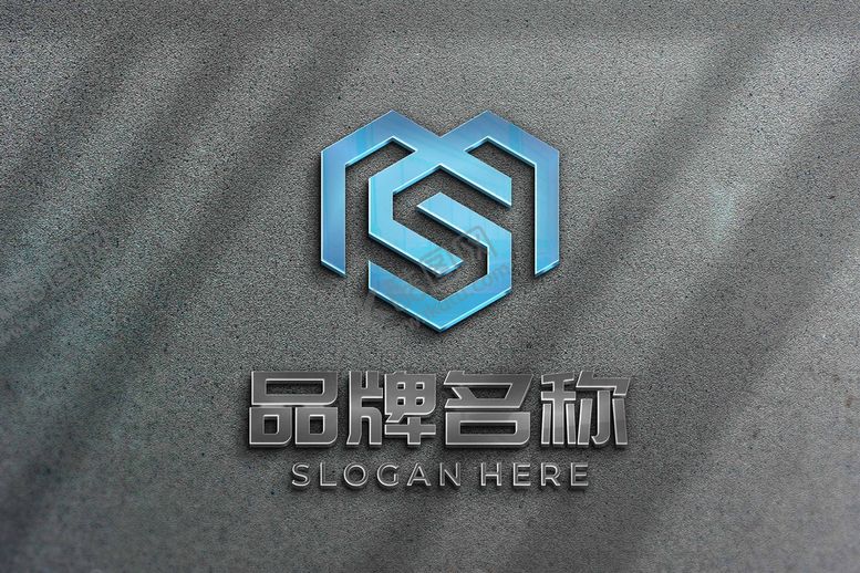 编号：28706409140333424159【酷图网】源文件下载-logo样机 标志样机 字体样文字效果金属效果