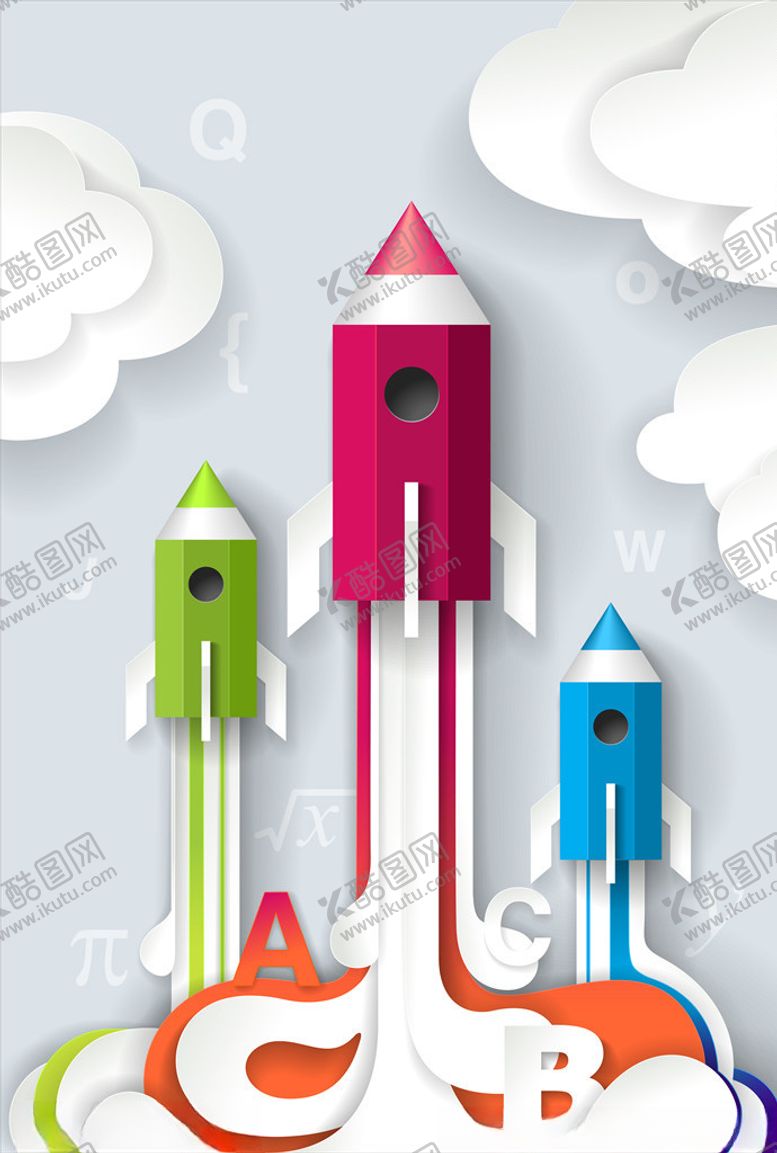 编号：26610009090317546089【酷图网】源文件下载-卡通火箭