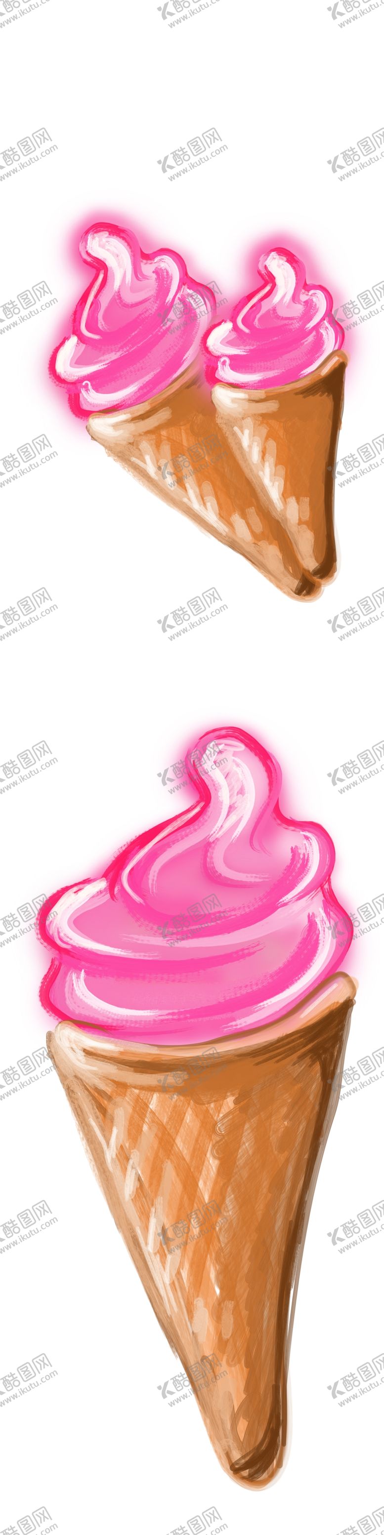 编号：91411511010513095002【酷图网】源文件下载-冰淇淋透明素材