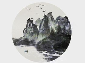 意境水墨山水