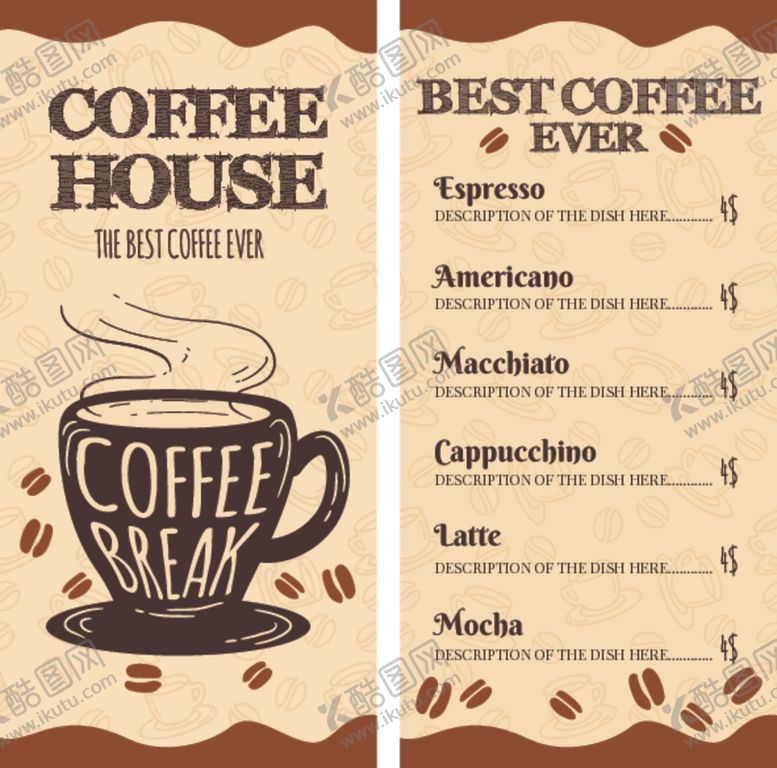 编号：23847310311425347685【酷图网】源文件下载-菜单彩页宣传模板