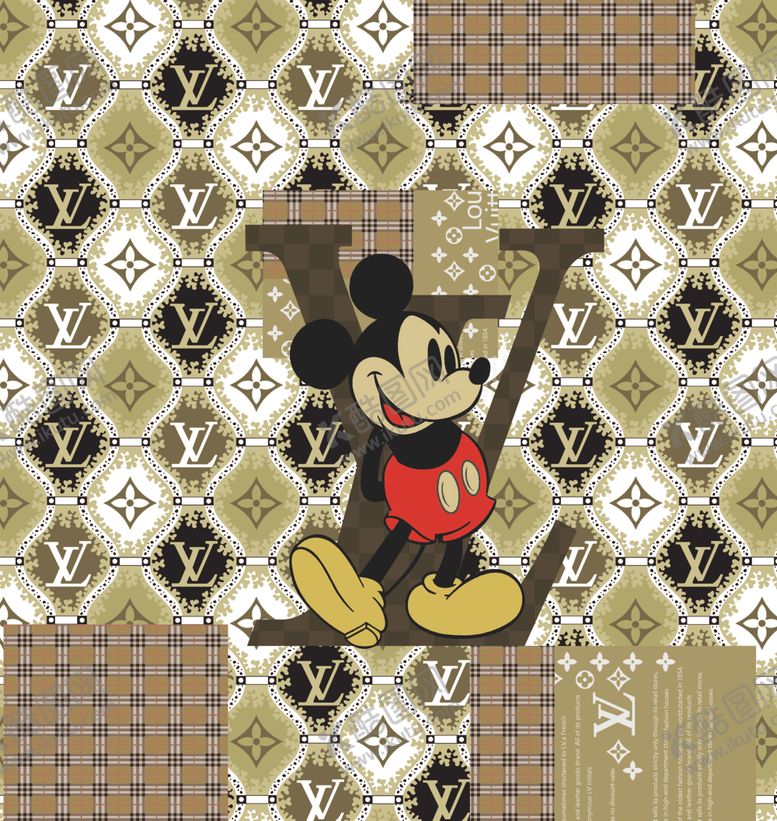 编号：32518109272146149326【酷图网】源文件下载-大牌男装LV米奇