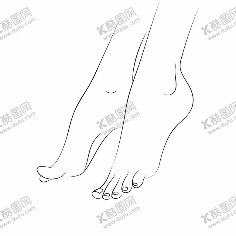 编号：97972402230709569751【酷图网】源文件下载-脚线条