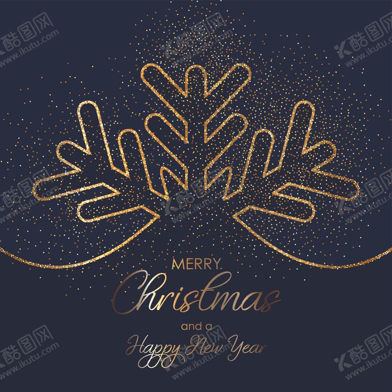 编号：72508410061228114762【酷图网】源文件下载-闪烁圣诞雪花背景