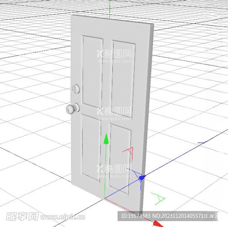 编号：39514211250656584800【酷图网】源文件下载-C4D模型门