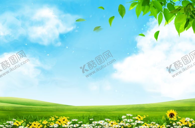 编号：98105510211835104890【酷图网】源文件下载-蓝天白云草地