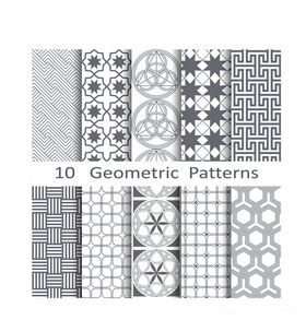 10种几何图案设计素材