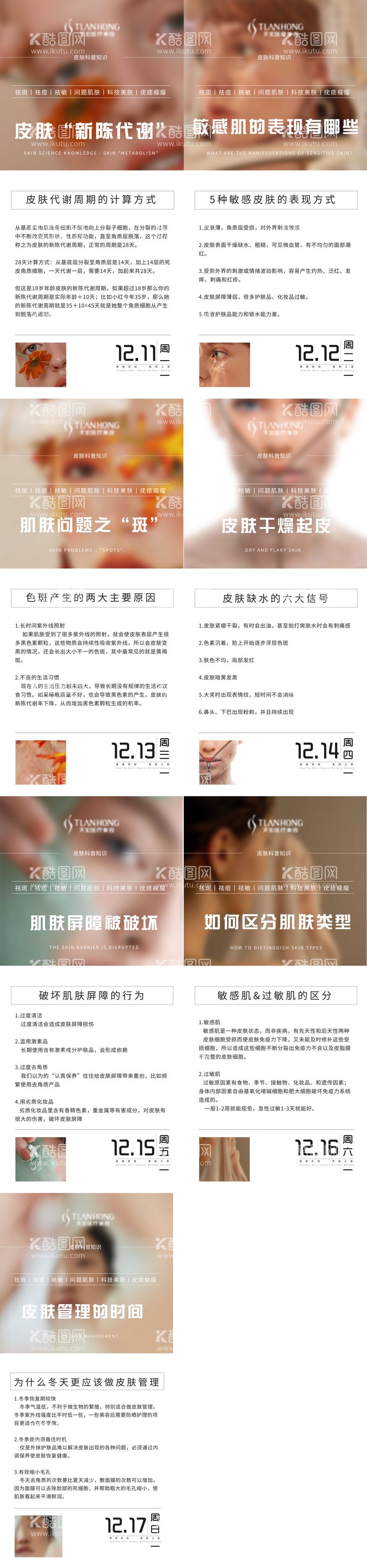 编号：34270911260418291628【酷图网】源文件下载-医美科普知识系列海报