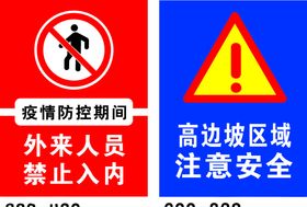 注意安全禁止入内图标