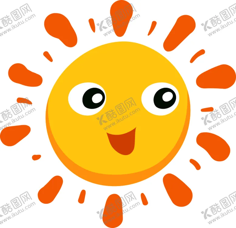 编号：12931610191607428478【酷图网】源文件下载-矢量卡通太阳