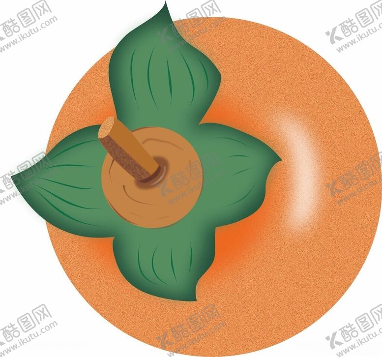 编号：61371701250218125140【酷图网】源文件下载-好柿发生柿子手绘卡通图案CDR