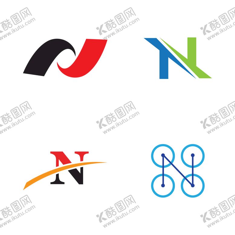 编号：45089109160614131572【酷图网】源文件下载-字母N图标 logo 标志