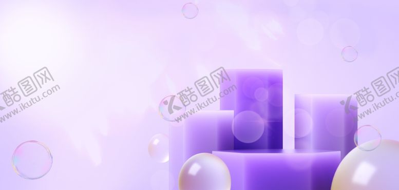 编号：83404802081911349576【酷图网】源文件下载-紫色立体背景