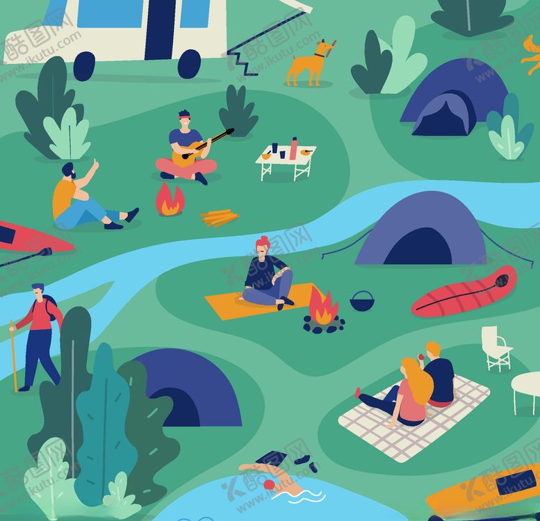 编号：64942109280733313671【酷图网】源文件下载-露营