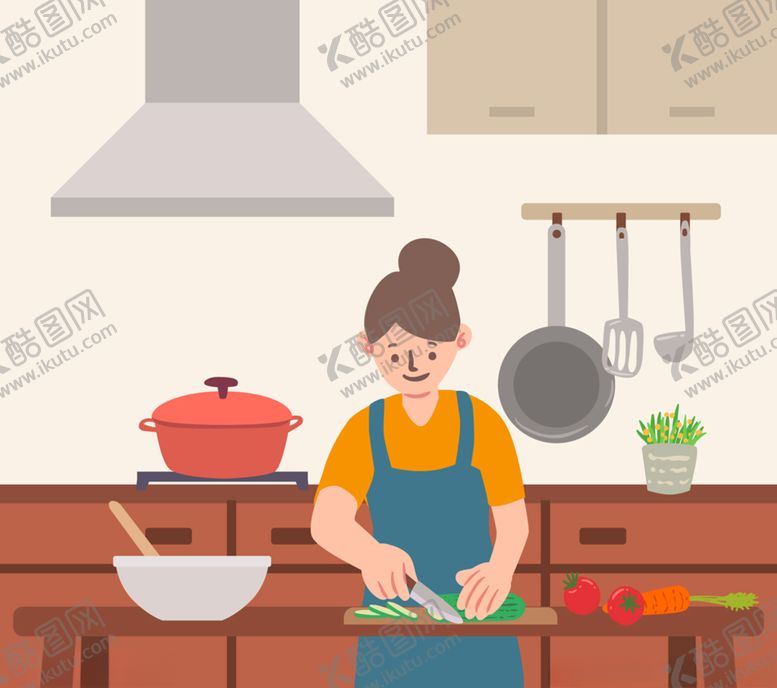 编号：21827210041709038409【酷图网】源文件下载-烹饪厨房做饭女子母亲