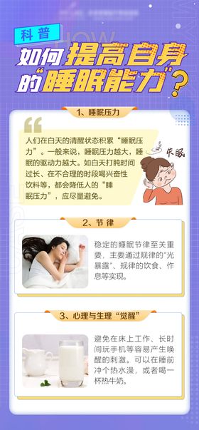 睡眠常识科普海报