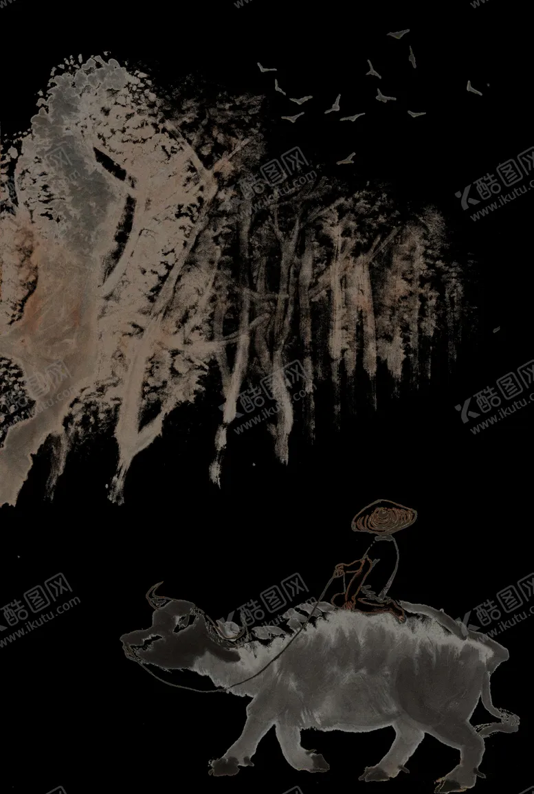 编号：81849003151218238560【酷图网】源文件下载-黑白清明节插画